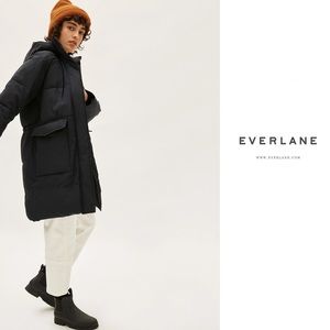 Everlane ReNew Black Puffer Jacket Sz Large